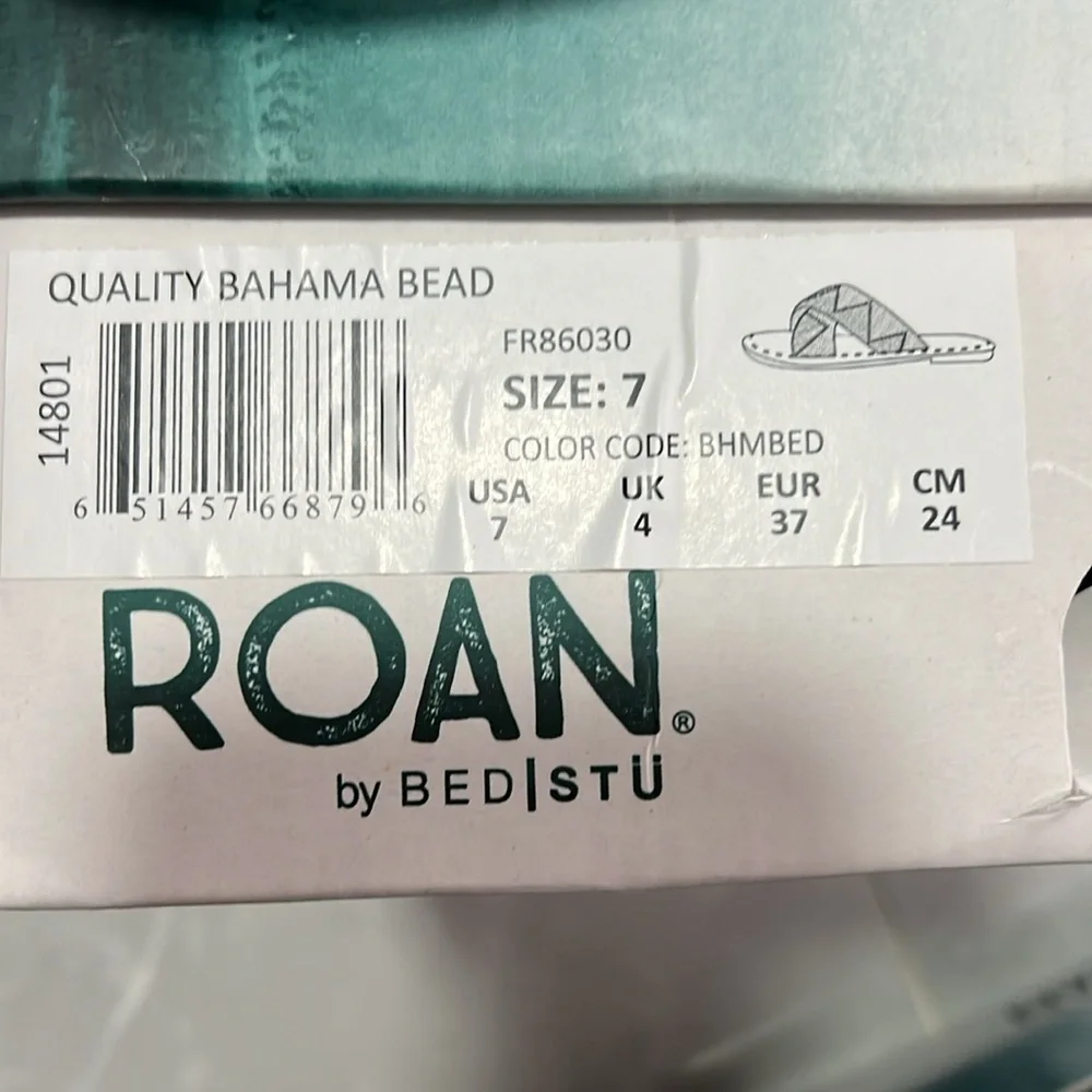 NWT ROAN by Bed Stu Quality (Bahama Bead) Women's Shoes Sandals USA 7